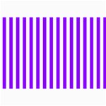 Vertical Stripes - White and Violet Collage 12  x 18 
