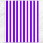 Vertical Stripes - White and Violet Canvas 11  x 14 
