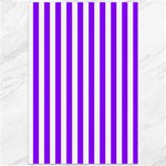 Vertical Stripes - White and Violet Canvas 12  x 18 