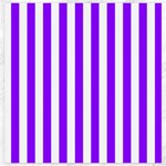 Vertical Stripes - White and Violet Canvas 20  x 20 