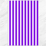 Vertical Stripes - White and Violet Canvas 20  x 30 