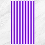 Vertical Stripes - White and Violet Canvas 40  x 72 