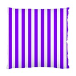 Vertical Stripes - White and Violet Standard Cushion Case (Two Sides)