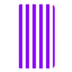 Vertical Stripes - White and Violet Memory Card Reader (Rectangular)