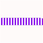 Vertical Stripes - White and Violet Small Bar Mat