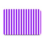 Vertical Stripes - White and Violet Plate Mat