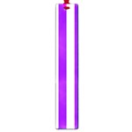 Vertical Stripes - White and Violet Large Book Mark