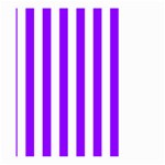 Vertical Stripes - White and Violet Large Garden Flag (Two Sides)