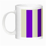 Vertical Stripes - White and Violet Night Luminous Mug
