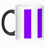 Vertical Stripes - White and Violet Morph Mug