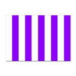 Vertical Stripes - White and Violet Sticker A4 (10 pack)
