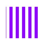 Vertical Stripes - White and Violet Greeting Card 5  x 7 