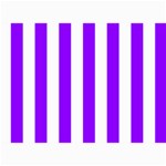 Vertical Stripes - White and Violet 5  x 7  Photo Cards
