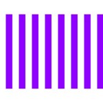 Vertical Stripes - White and Violet Birthday Cake 3D Greeting Card (7x5)