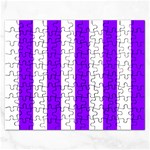 Vertical Stripes - White and Violet Jigsaw Puzzle (Rectangular)