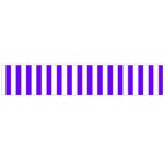 Vertical Stripes - White and Indigo Violet Flano Scarf (Large)
