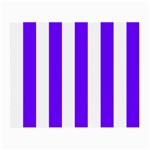 Vertical Stripes - White and Indigo Violet Small Glasses Cloth (2 Sides)