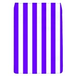 Vertical Stripes - White and Indigo Violet Removable Flap Cover (S)