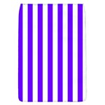 Vertical Stripes - White and Indigo Violet Removable Flap Cover (L)
