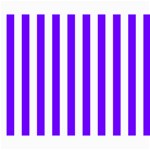Vertical Stripes - White and Indigo Violet Collage 8  x 10 