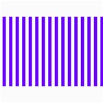 Vertical Stripes - White and Indigo Violet Collage 12  x 18 