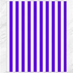 Vertical Stripes - White and Indigo Violet Canvas 8  x 10 