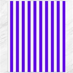 Vertical Stripes - White and Indigo Violet Canvas 16  x 20 
