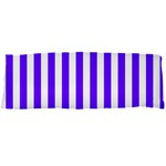 Vertical Stripes - White and Indigo Violet Body Pillow Case Dakimakura (Two Sides)