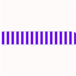 Vertical Stripes - White and Indigo Violet Small Bar Mat