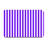 Vertical Stripes - White and Indigo Violet Plate Mat