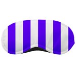 Vertical Stripes - White and Indigo Violet Sleeping Mask