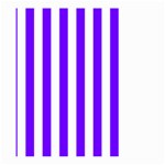 Vertical Stripes - White and Indigo Violet Large Garden Flag (Two Sides)