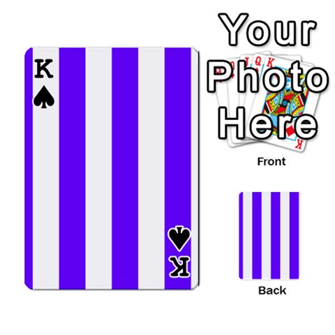King Vertical Stripes Front - SpadeK