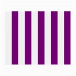 Vertical Stripes - White and Purple Violet Small Glasses Cloth