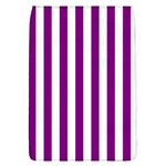 Vertical Stripes - White and Purple Violet Removable Flap Cover (L)