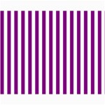 Vertical Stripes - White and Purple Violet Collage 11  x 14 