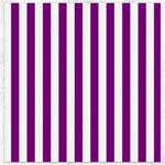 Vertical Stripes - White and Purple Violet Canvas 16  x 16 