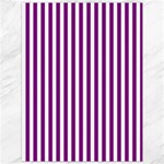 Vertical Stripes - White and Purple Violet Canvas 36  x 48 