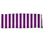 Vertical Stripes - White and Purple Violet Body Pillow Case (Dakimakura) (One Side)