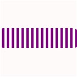 Vertical Stripes - White and Purple Violet Medium Bar Mat