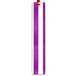 Vertical Stripes - White and Purple Violet Large Book Mark