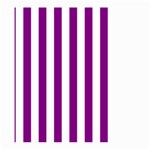 Vertical Stripes - White and Purple Violet Large Garden Flag (Two Sides)