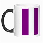 Vertical Stripes - White and Purple Violet Morph Mug