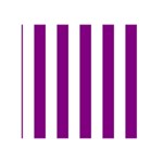 Vertical Stripes - White and Purple Violet Greeting Card 5  x 7 