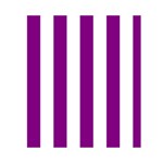 Vertical Stripes - White and Purple Violet Greeting Card 4.5  x 6 