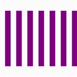 Vertical Stripes - White and Purple Violet 5  x 7  Photo Cards