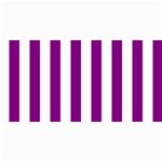 Vertical Stripes - White and Purple Violet 4  x 8  Photo Cards