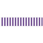 Vertical Stripes - White and Dark Lavender Violet Flano Scarf (Small)