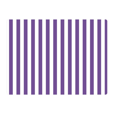 Vertical Stripes 35 x27  Blanket Back
