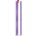 Vertical Stripes - White and Dark Lavender Violet Large Book Mark